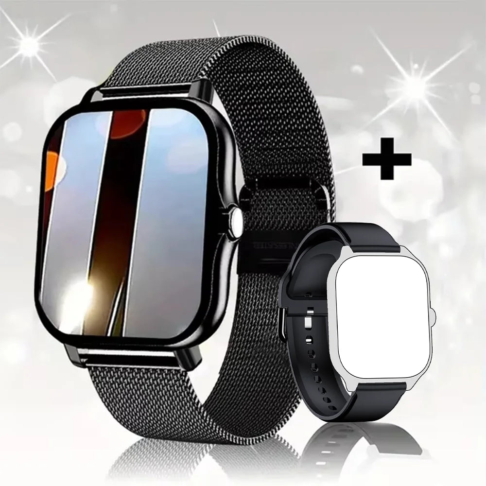 KESHUYOU 2025 Smart Watch – 2.01” HD, Bluetooth Calls, Sports Modes & Weather ⌚