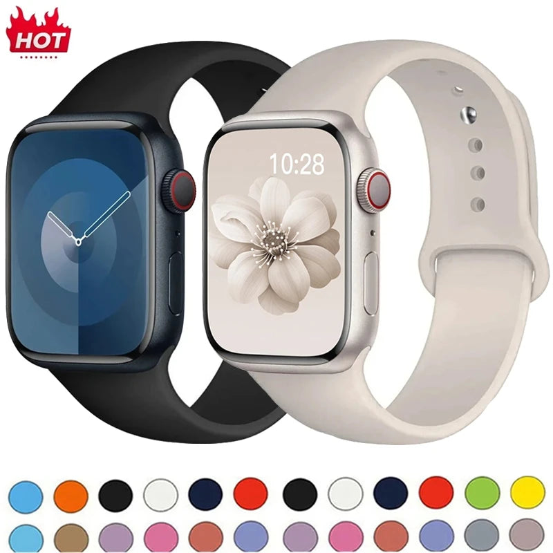 ⌚ SportFlex Silicone Apple Watch Band 🔥
Compatible with Ultra & Series 11–SE 💫