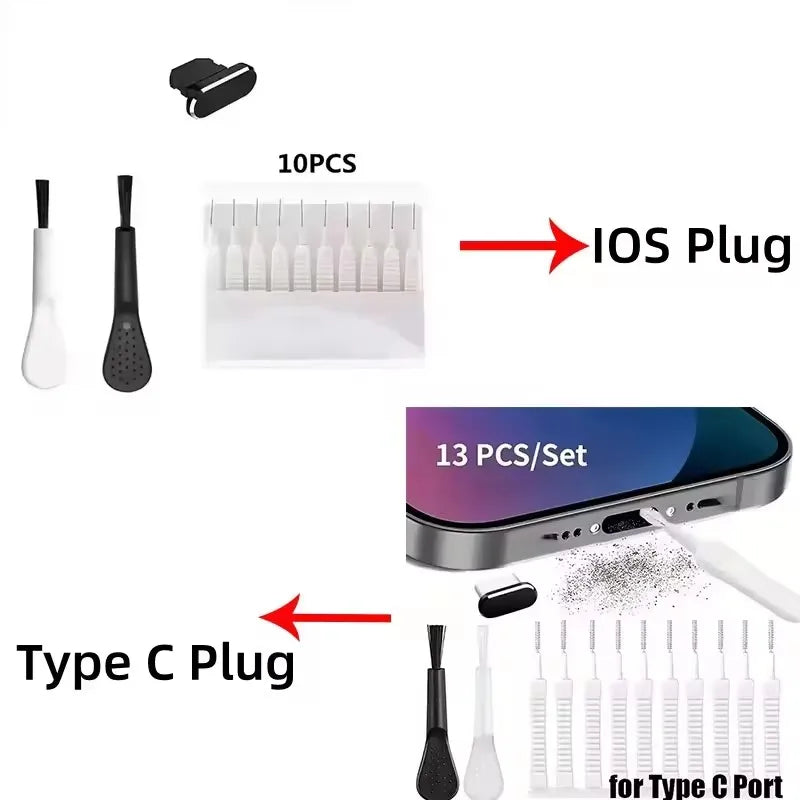 🔌 CleanGuard Dust Plug – Protect & Clean Your Phone Port ✨