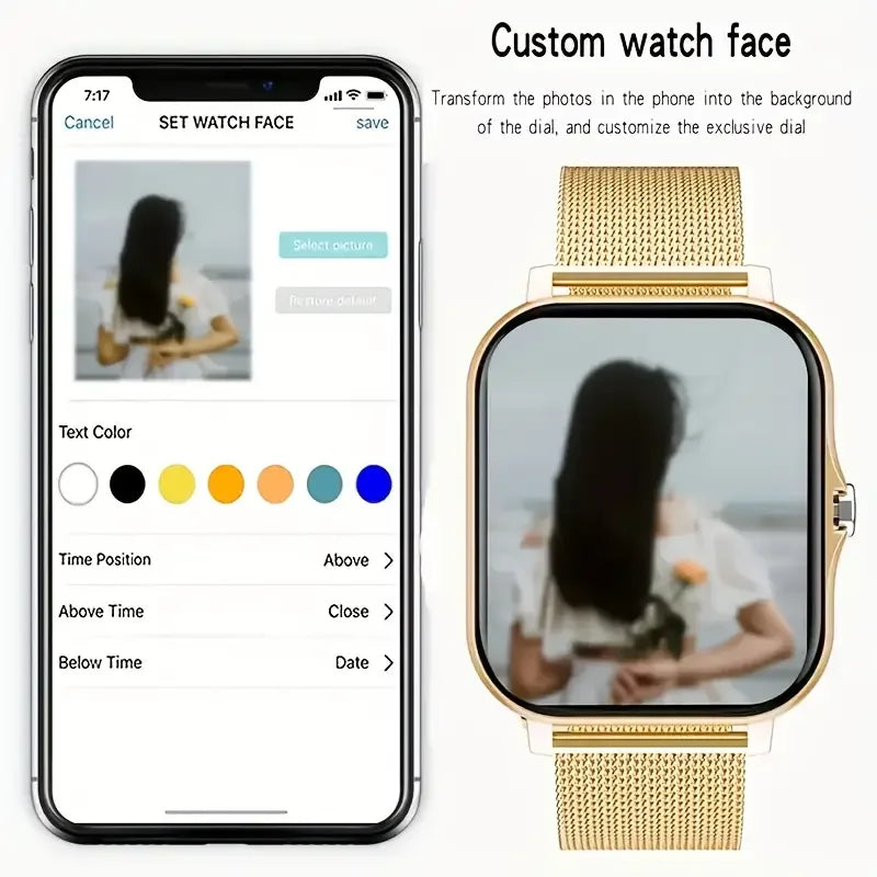 KESHUYOU 2025 Smart Watch – 2.01” HD, Bluetooth Calls, Sports Modes & Weather ⌚