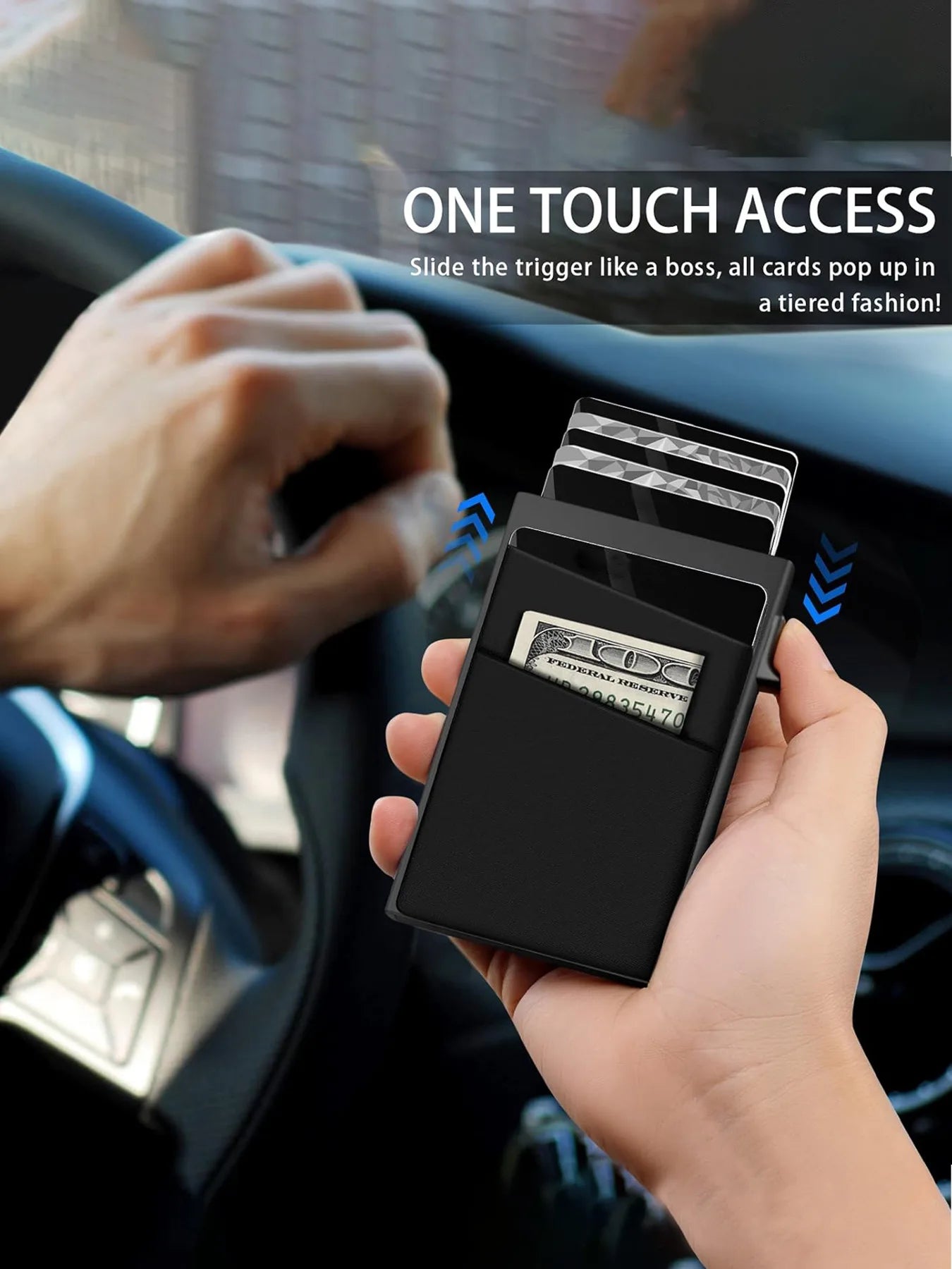 💳🔐 Smart RFID Aluminum Wallet — Minimalist Anti-Theft Card Holder ✨🔥