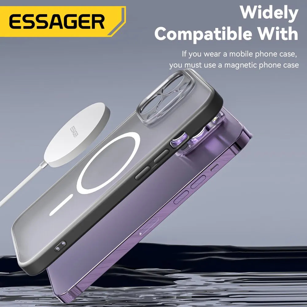 ⚡📱 Essager 15W Magnetic Wireless Charger | Fast Charging for iPhone & Xiaomi 🔋✨