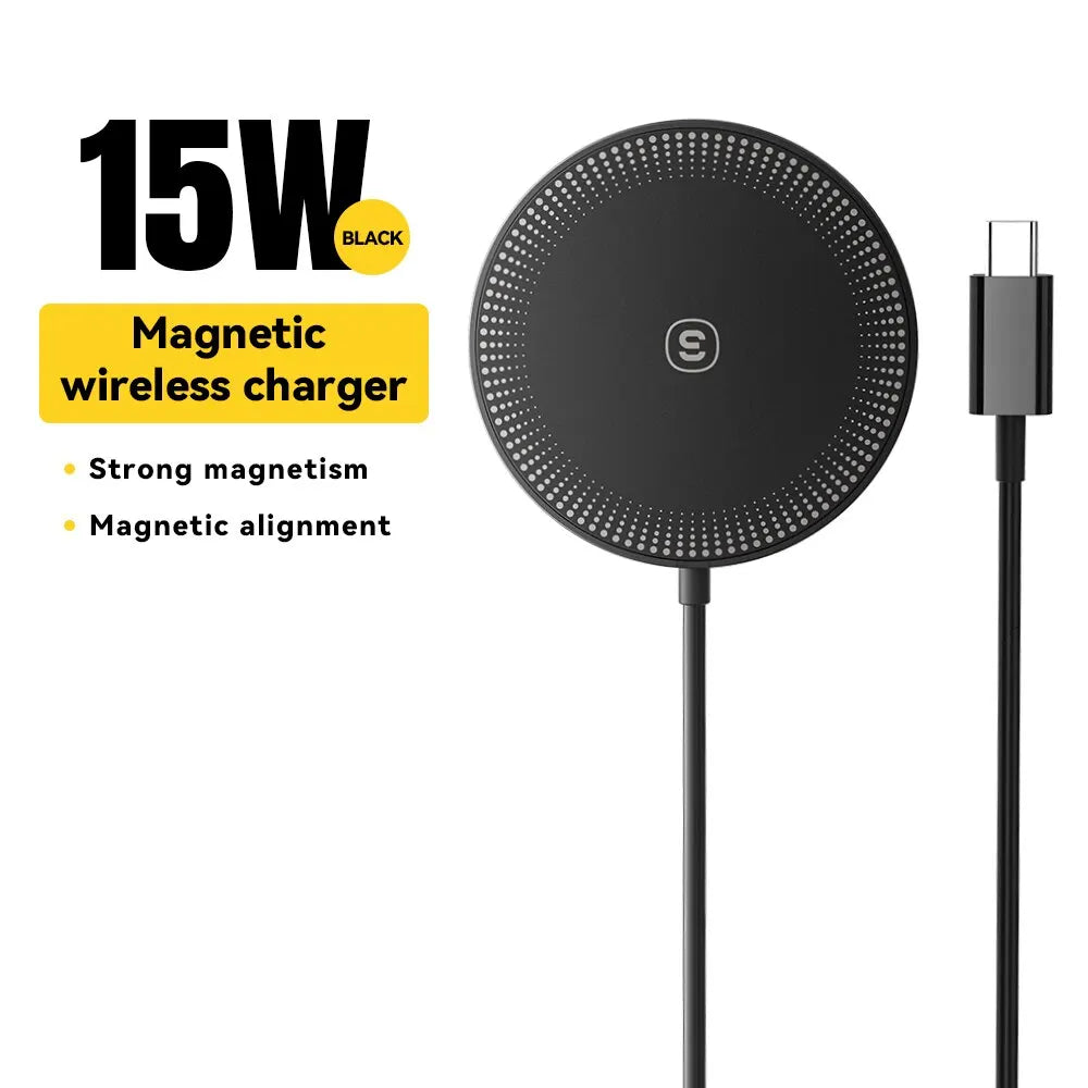⚡📱 Essager 15W Magnetic Wireless Charger | Fast Charging for iPhone & Xiaomi 🔋✨