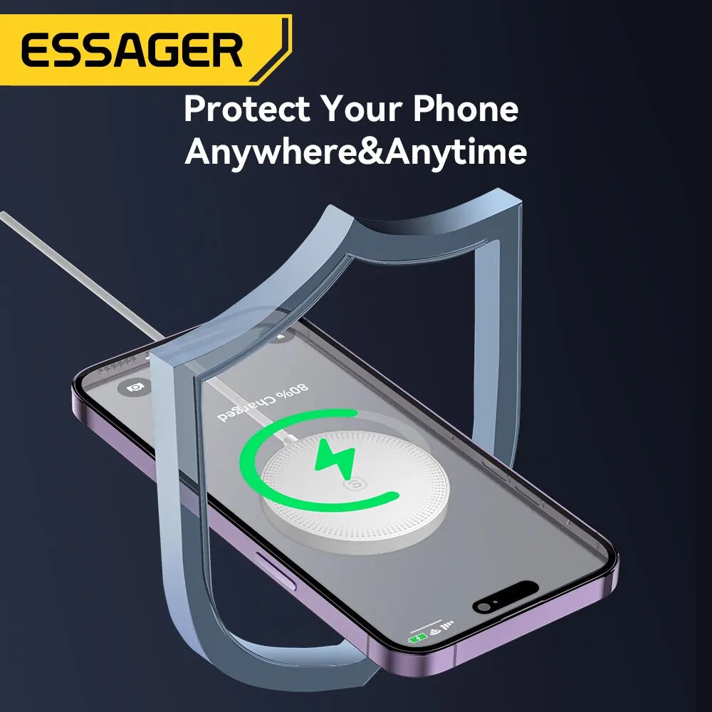 ⚡📱 Essager 15W Magnetic Wireless Charger | Fast Charging for iPhone & Xiaomi 🔋✨