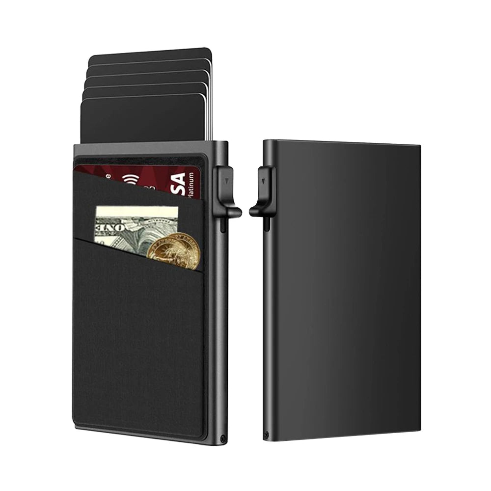 💳🔐 Smart RFID Aluminum Wallet — Minimalist Anti-Theft Card Holder ✨🔥