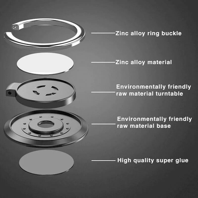 📱 RingGrip 360 – Secure Hold & Magnetic Stand ✨