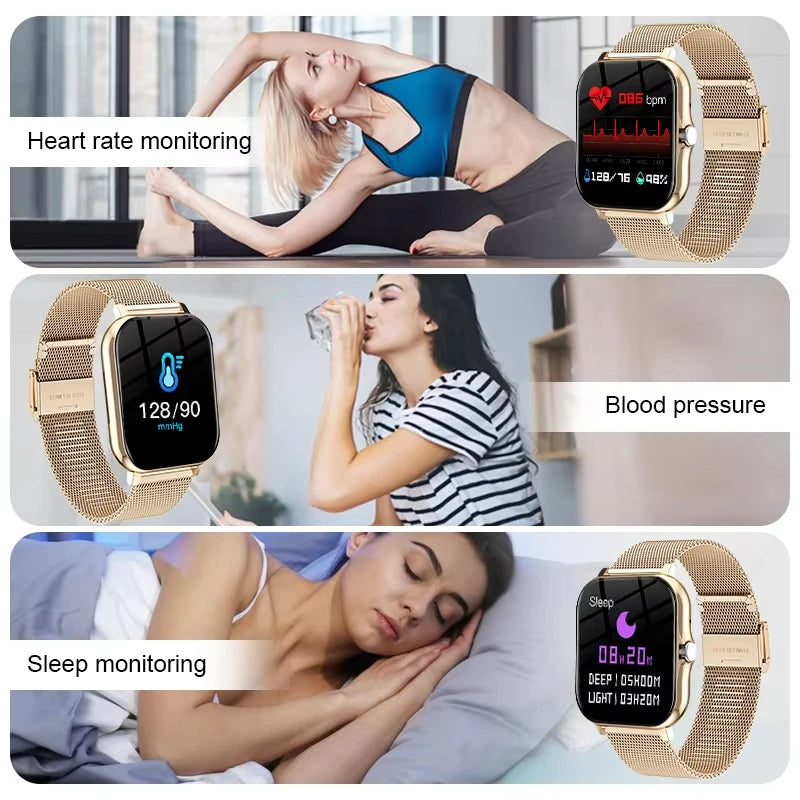 KESHUYOU 2025 Smart Watch – 2.01” HD, Bluetooth Calls, Sports Modes & Weather ⌚