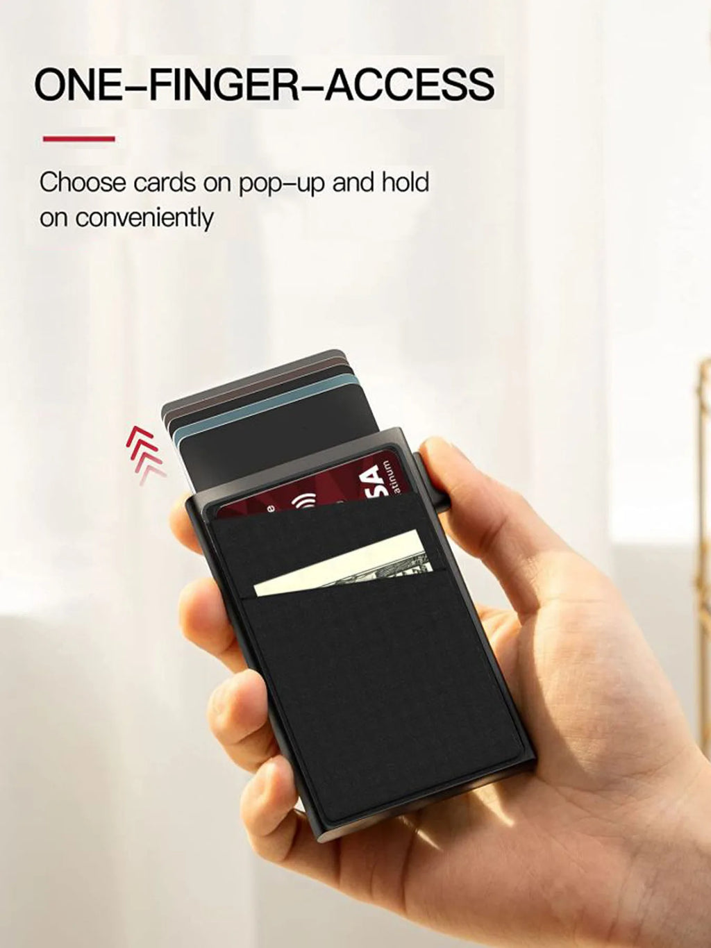 💳🔐 Smart RFID Aluminum Wallet — Minimalist Anti-Theft Card Holder ✨🔥