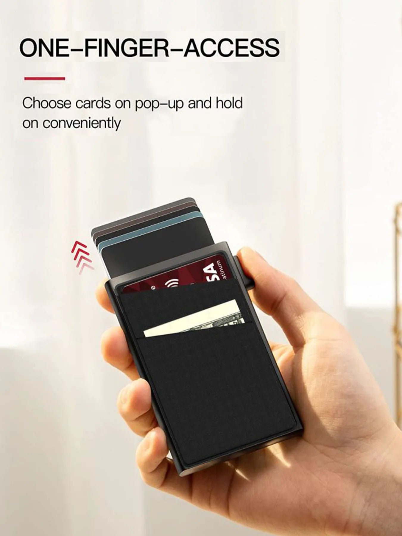 💳🔐 Smart RFID Aluminum Wallet — Minimalist Anti-Theft Card Holder ✨🔥