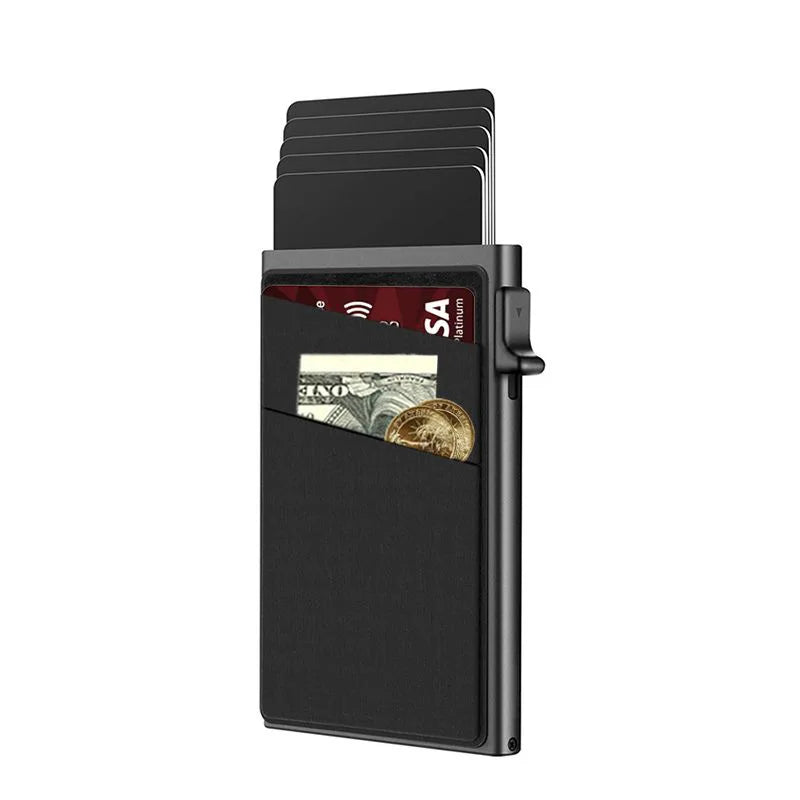 💳🔐 Smart RFID Aluminum Wallet — Minimalist Anti-Theft Card Holder ✨🔥
