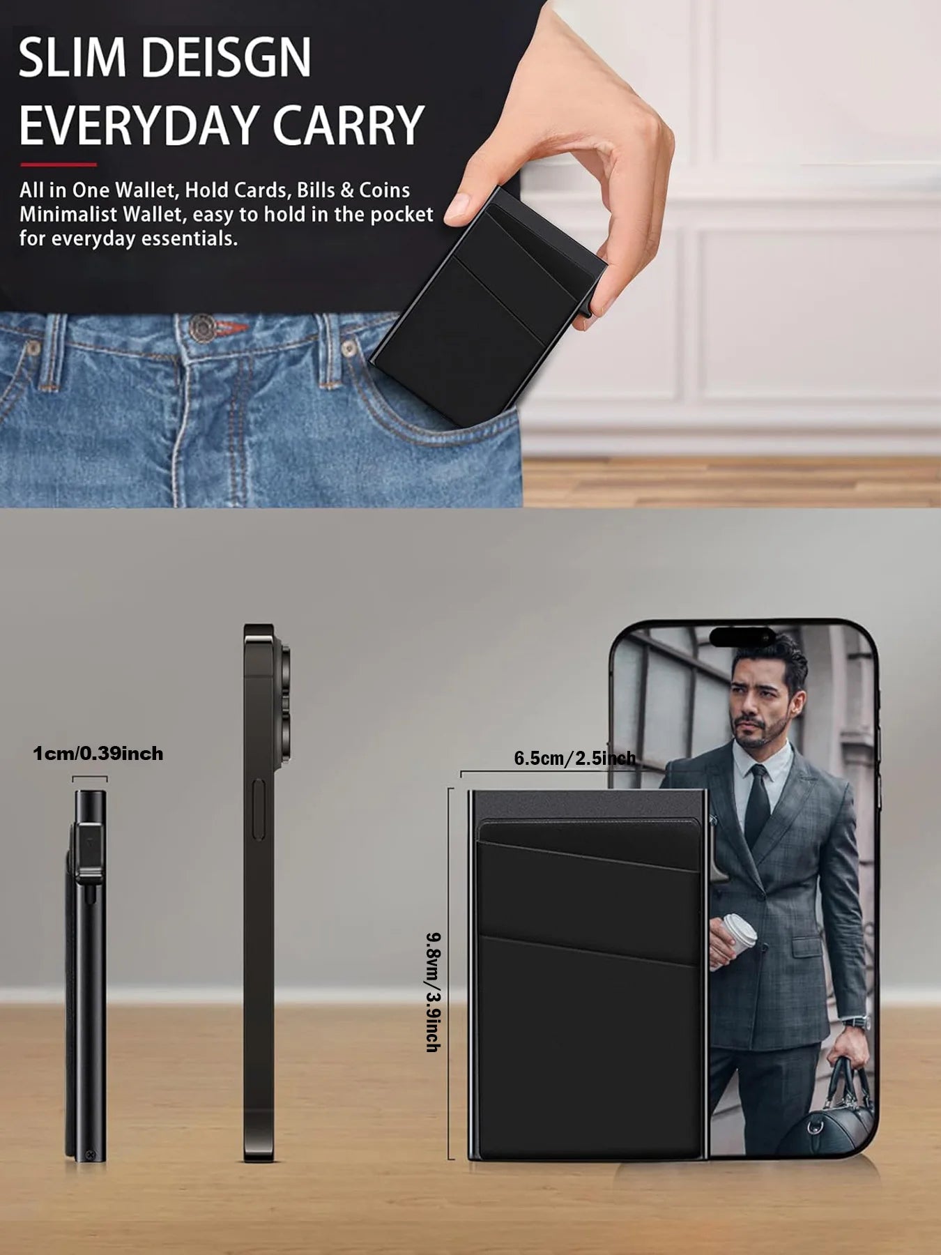 💳🔐 Smart RFID Aluminum Wallet — Minimalist Anti-Theft Card Holder ✨🔥