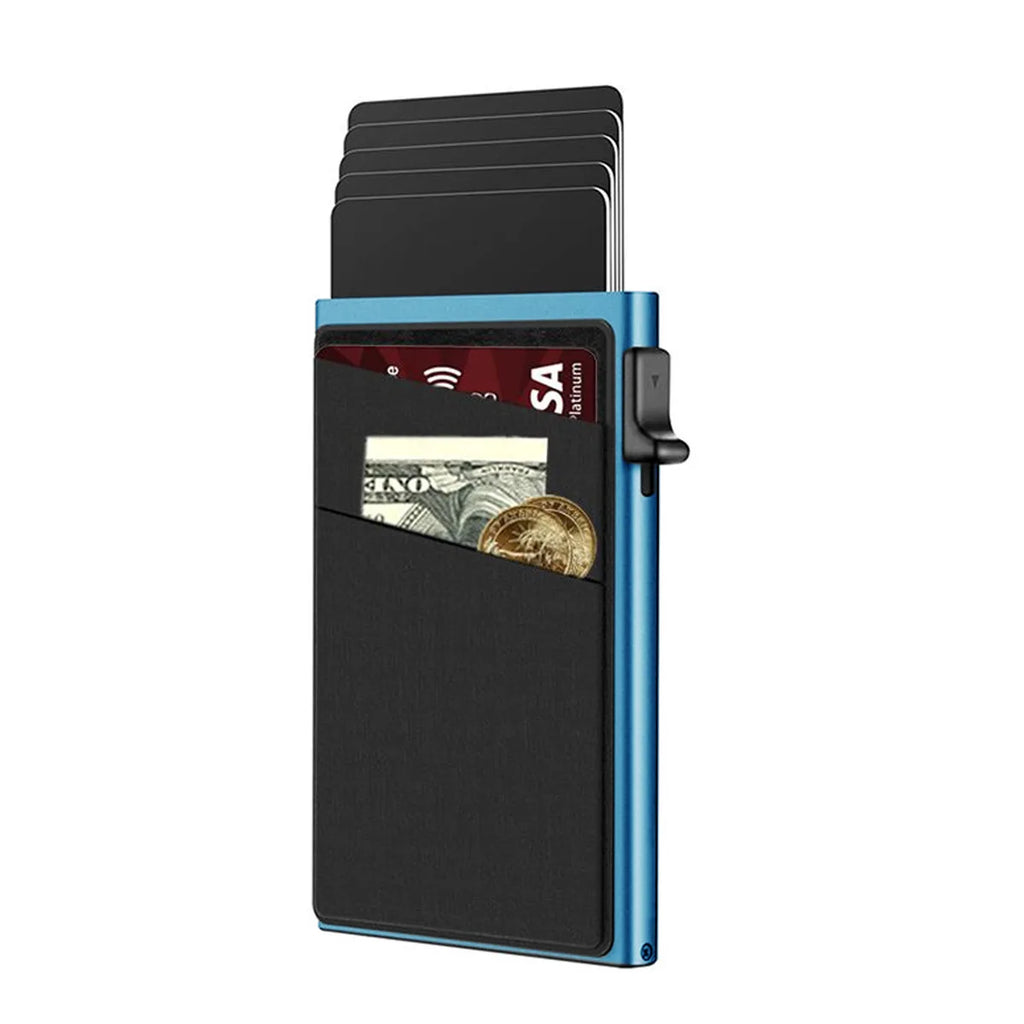 💳🔐 Smart RFID Aluminum Wallet — Minimalist Anti-Theft Card Holder ✨🔥