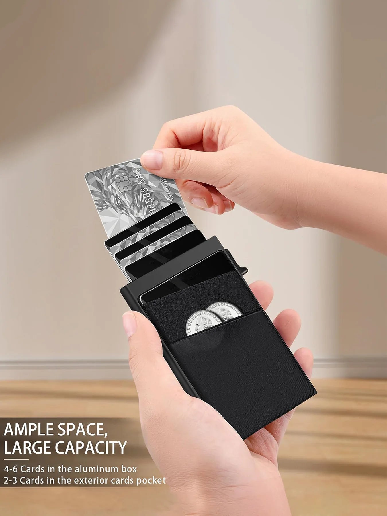 💳🔐 Smart RFID Aluminum Wallet — Minimalist Anti-Theft Card Holder ✨🔥