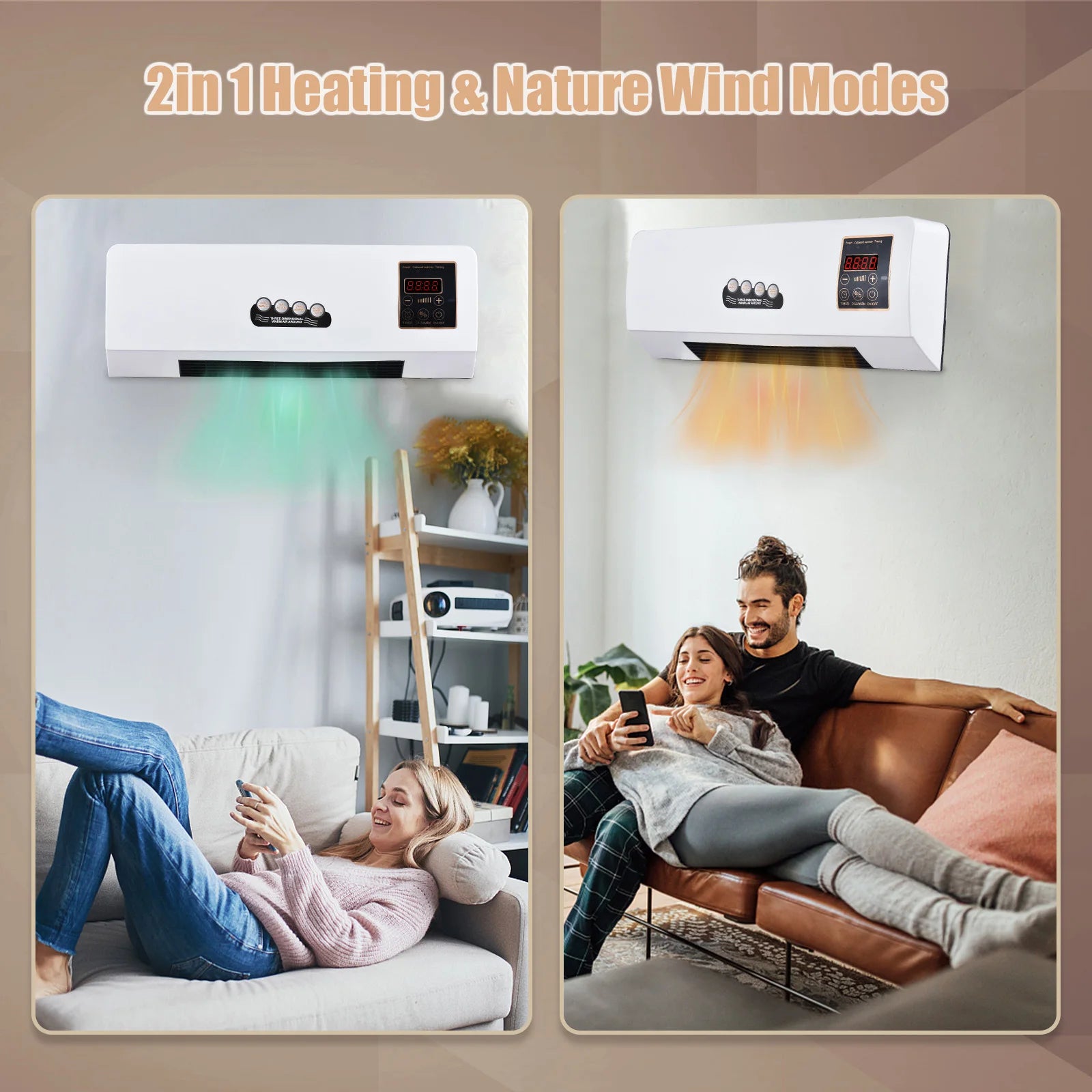 ❄️🔥 2-in-1 Portable Air Cooler & Heater